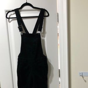 Black Corduroy Overalls